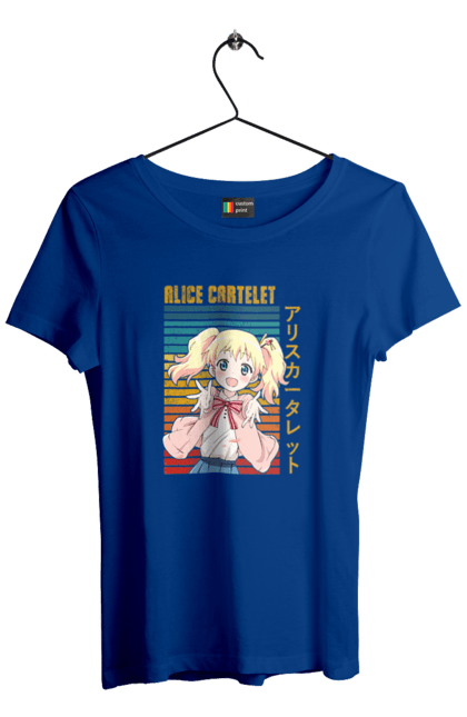 Women's t-shirt with prints Kiniro Mosaic Alice Cartelet. Alice, alice cartelet, anime, gold mosaic, kiniro mosaic, kinmoza, manga. 2070702