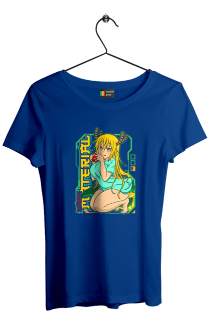 Women's t-shirt with prints Miss Kobayashi's Dragon Maid. Anime, dragon, kobayashi, manga, miss kobayashi, toru kobayashi. 2070702