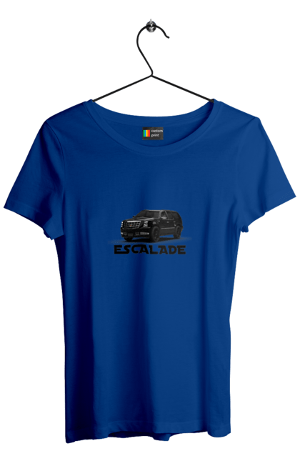 Футболка жіноча з принтом "Каділак". Автомобіль, бізнес клас, джип, ескалада, каділак, машина, позашляховик. 2070702