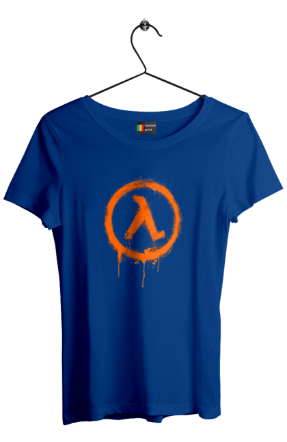 Women`s t-shirt with prints Half Life. Computer game, game, gamer, half life, mission, network game, now, passed, playstation, plot, rubilovo, sierra studios, stage. 2070702