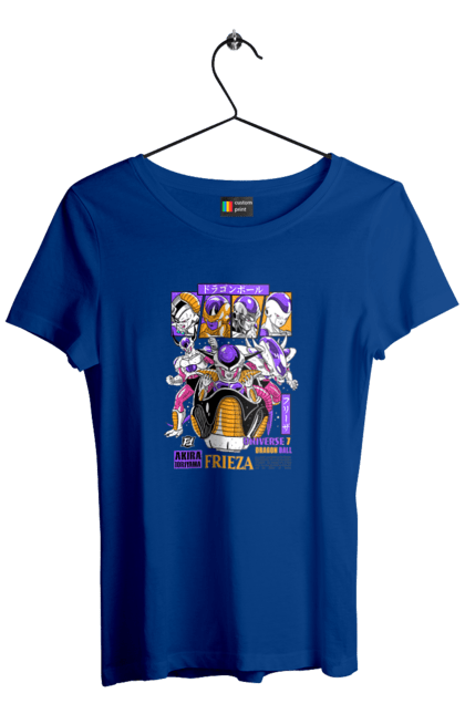 Women`s t-shirt with prints Dragon Ball Frieza. Anime, dragon ball, frieza, manga, tv series. 2070702