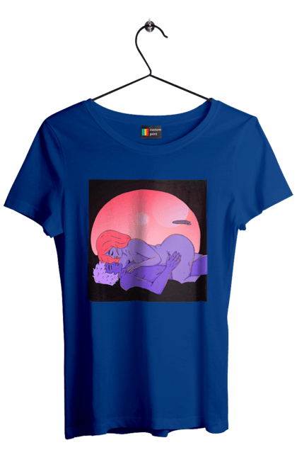 Women`s t-shirt with prints Aliens Girl And Boy. Girl, guy, naked. 2070702
