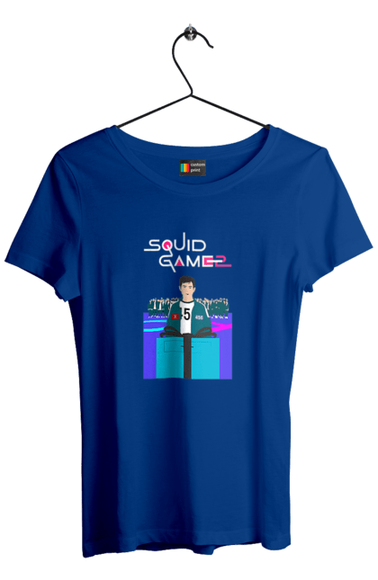 Women`s t-shirt with prints Squid Game Seong Gi hun. 456, netflix, player 456, seong gi hun, seong gi-hun, squid game, tv series. 2070702