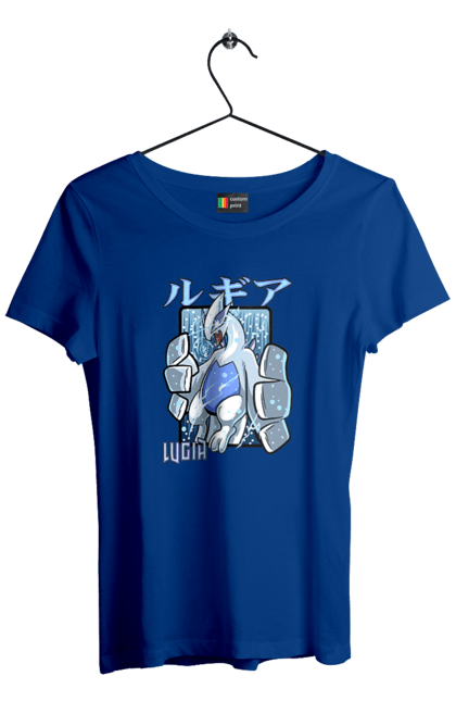 Women's t-shirt with prints Pokemon Lugia. Anime, games, lugia, nintendo, pokemon, pokemon go. 2070702