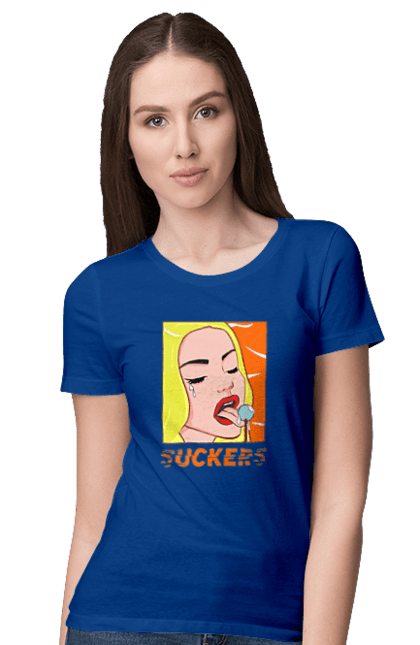 Футболка жіноча з принтом "Чупа чупс". Гумор, мем, прикольна, сакерс, смішна, чупа чупс. 2070702