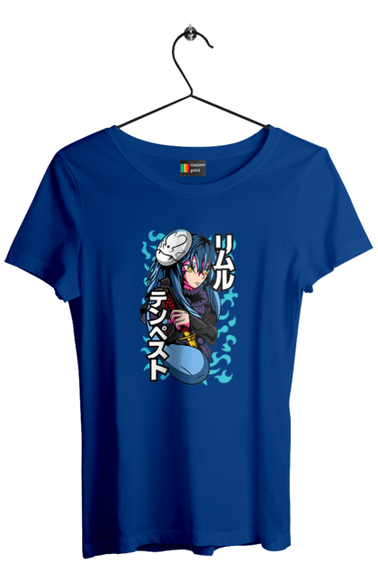 Women's t-shirt with prints Regarding Reincarnated to Slime Rimuru Tempest. Anime, manga, reincarnated to slim, reincarnated to slime, rimuru, rimuru tempest, short story, slime. 2070702