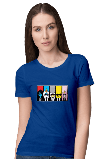 Women's t-shirt with prints Adventure Time. Adventure time, animated series, cartoon network, land of ooo, tv series. 2070702