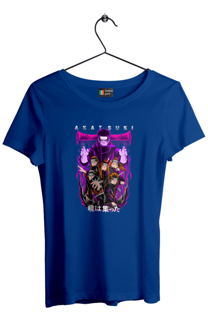 Women's t-shirt with prints Naruto Akatsuki. Akatsuki, anime, character, manga, naruto, ninja, pain, tv series, yahiko. 2070702