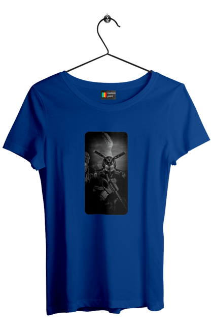 Футболка жіноча з принтом "Слава зсу". Гвинтівка, зброя, літак, перемога, солдат, україна. 2070702