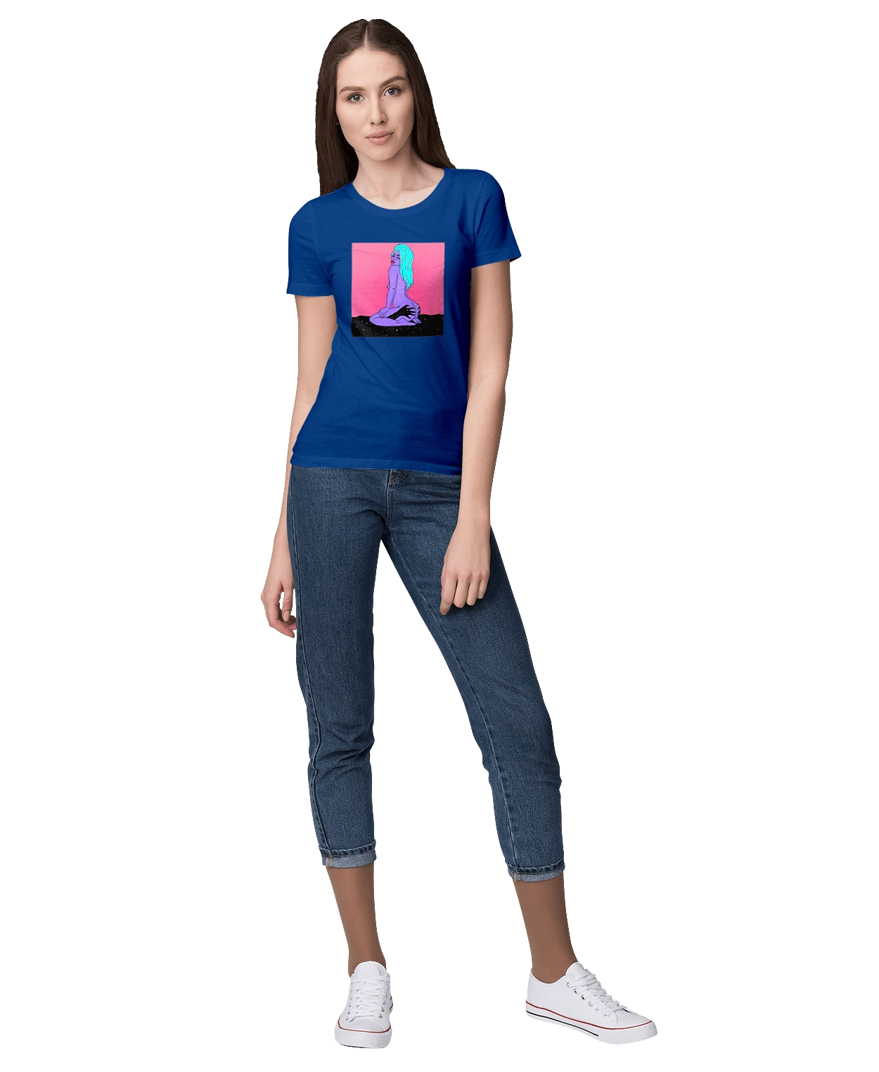 Фиолетовая Девушка В Руках