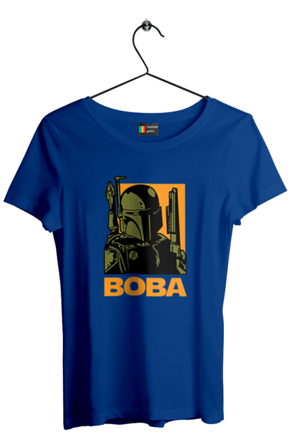 Футболка женская с принтом Боба Фетт. Boba fett, боба фетт, звездные войны, клон, охотник за головами. 2070702