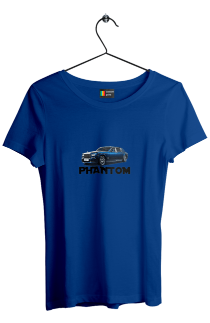 Футболка жіноча з принтом "Ролс ройс". Авто, автомобіль, люкс клас, ролс ройс, седан, фантом. 2070702