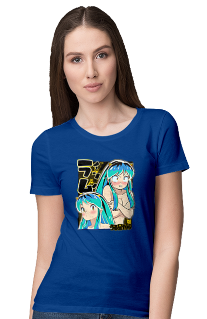 Women`s t-shirt with prints Urusei Yatsura Lum. Anime, llama, lum, manga, obnoxious aliens, urusei yatsura. 2070702