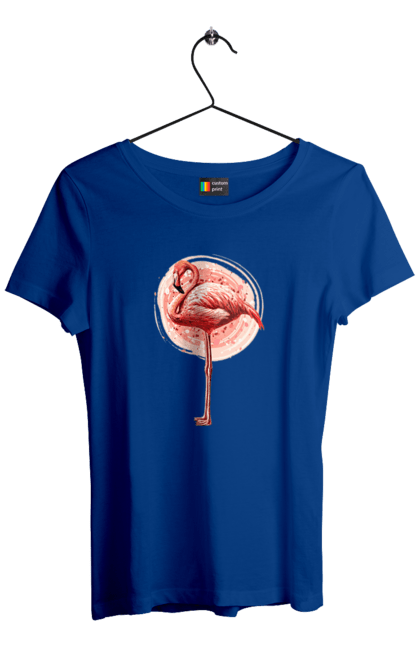 Women`s t-shirt with prints Flamingo Art. Animal, flamingo, pink flamingo. 2070702