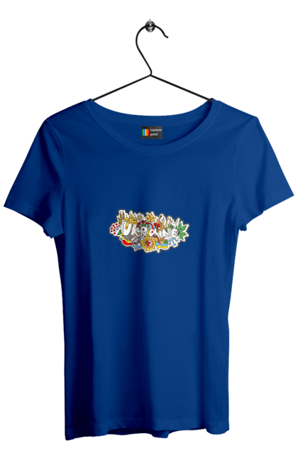 Футболка жіноча з принтом "Україна". Народи, символіка, україна. 2070702
