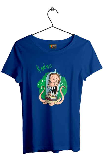 Women's t-shirt with prints Rick and Morty. Adventures, black humor, cartoon, rick, rick and morty, sci-fi, tragicomedy. 2070702