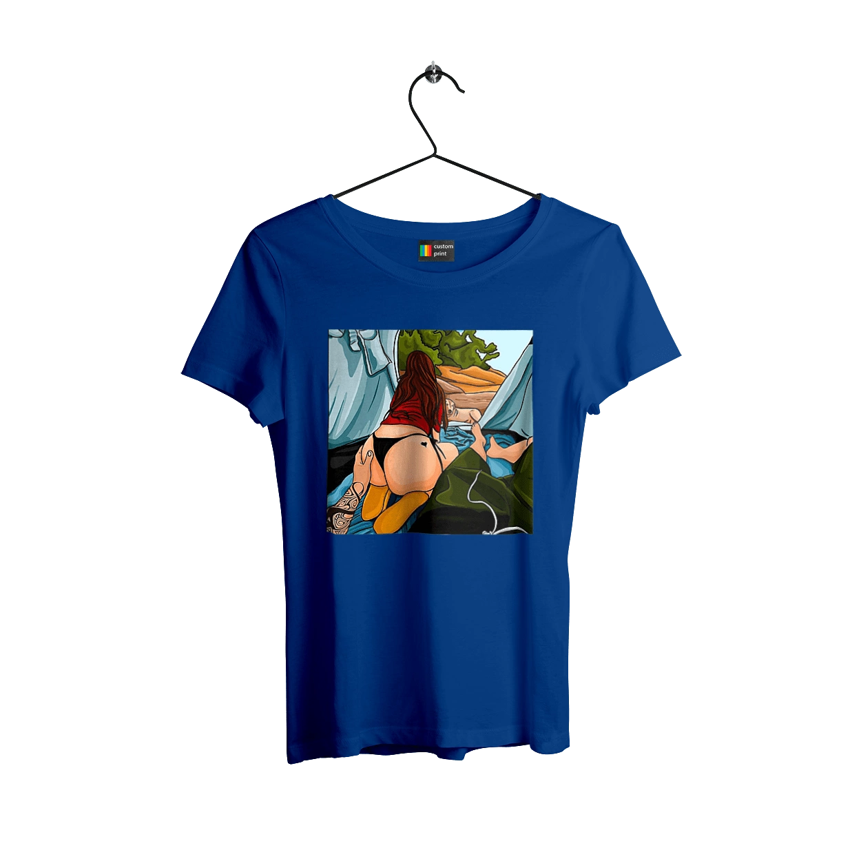 Rest With Favorite In The Tent