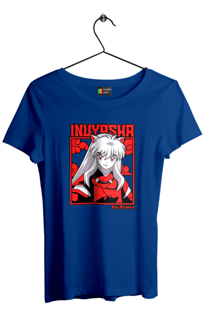 Футболка жіноча з принтом "Inuyasha". Anime, inuyasha, manga, rumiko takahashi, аніме, демон охоронець, манга, руміко такахасі. 2070702