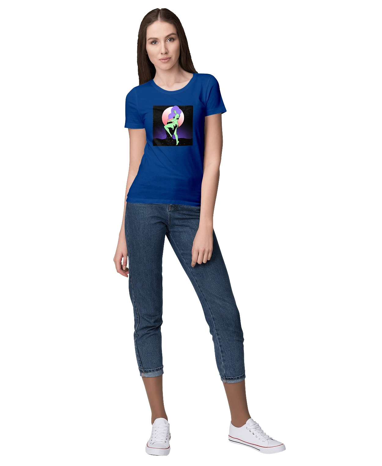 Green Girl And The Moon