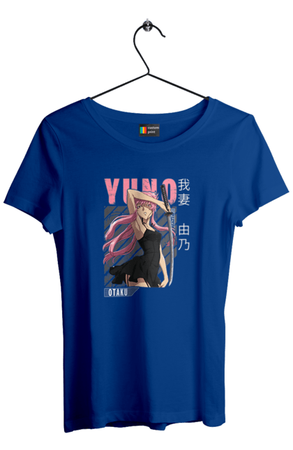 Women's t-shirt with prints Future Diary Yuno Gasai. Anime, future diary, manga, survival game, yandere, yuno gasai. 2070702