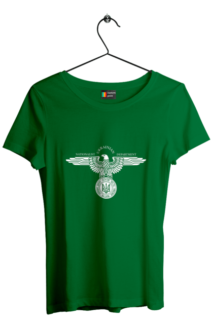 Футболка жіноча з принтом "Орел і Тризуб". Герб, герб україни, орел, патріотичне, україна, українська символіка, українське. 2070702
