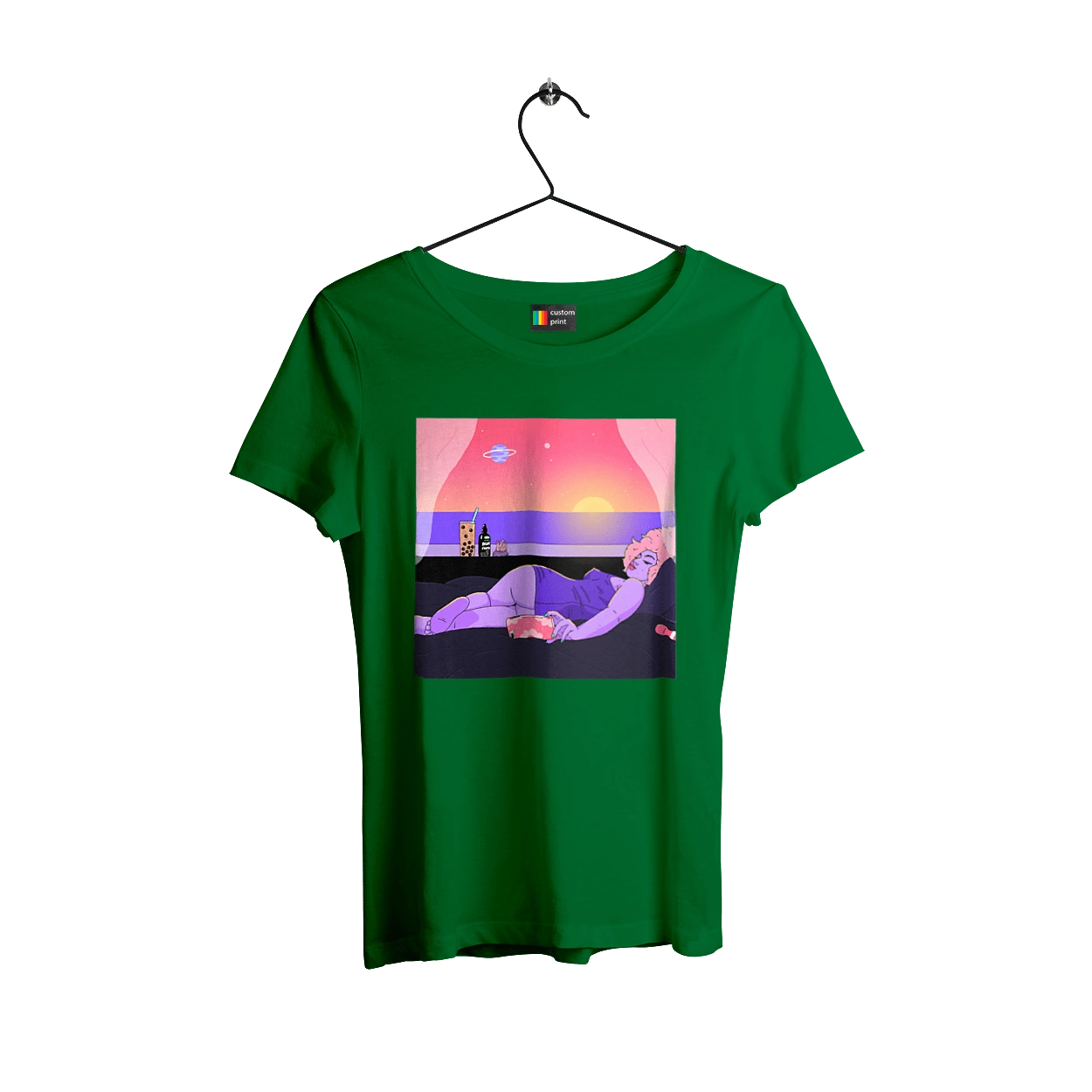 Фіолетова Дівчина На Відпочинку