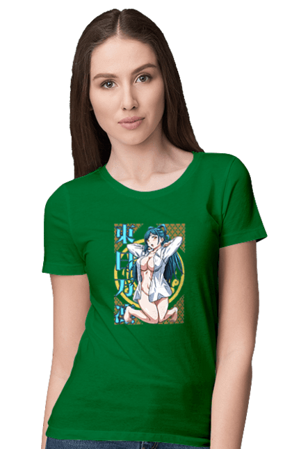 Women's t-shirt with prints Chained Soldier Himari Azuma. Anime, chained soldier, himari, himari azuma, manga. 2070702