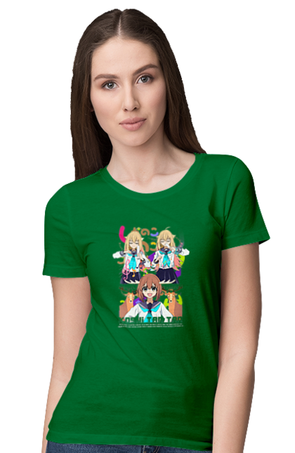 Women's t-shirt with prints My Deer Friend Nokotan. Anime, comedy, deer, manga, nokotan, shikanoko. 2070702