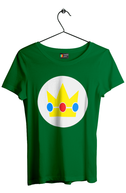 Women's t-shirt with prints Mario Bros. Princess Peach. Character, game, mario, mario bros, nintendo, princess peach, super mario bros. 2070702