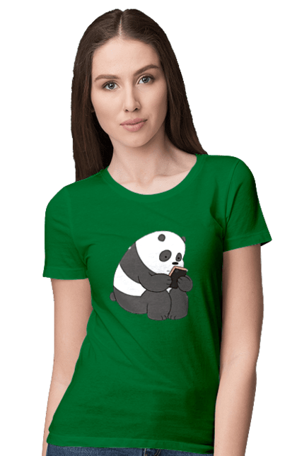 Футболка жіноча з принтом "Панда". Panda, медведь, мишка, панда. futbolka.stylus.ua