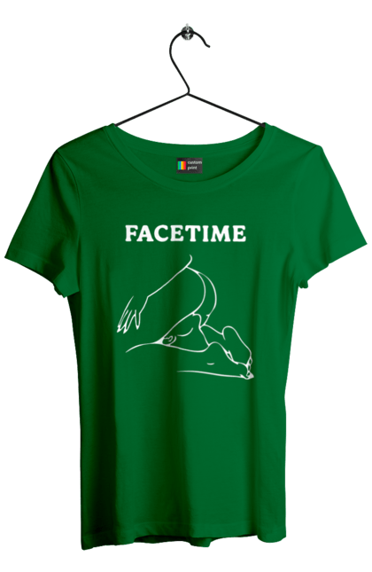 Футболка жіноча з принтом "Фейстайм". Вульгарна, гумор, прикольна, смішна, фейстайм. 2070702