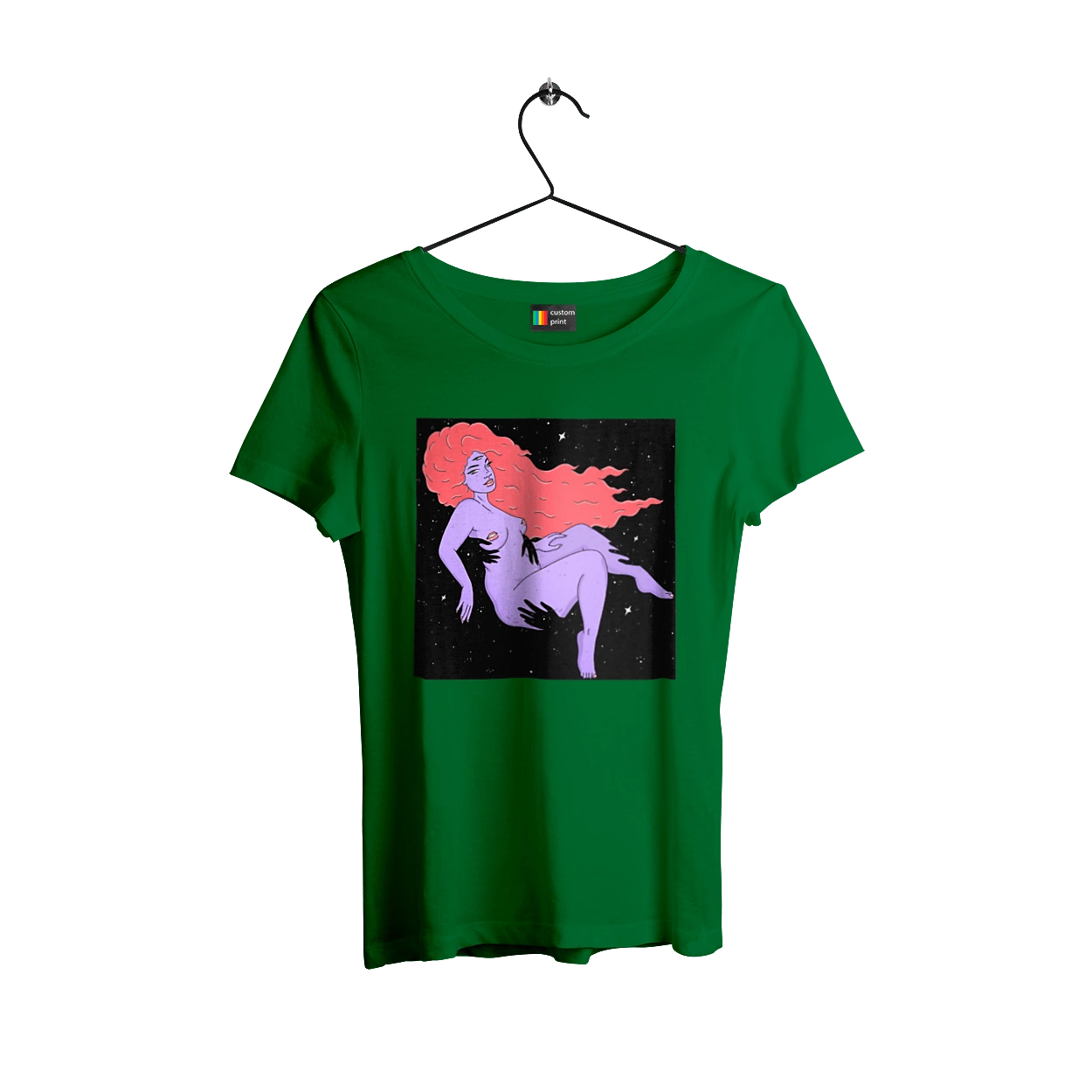 Фіолетова Дівчина В Чорній Дирі