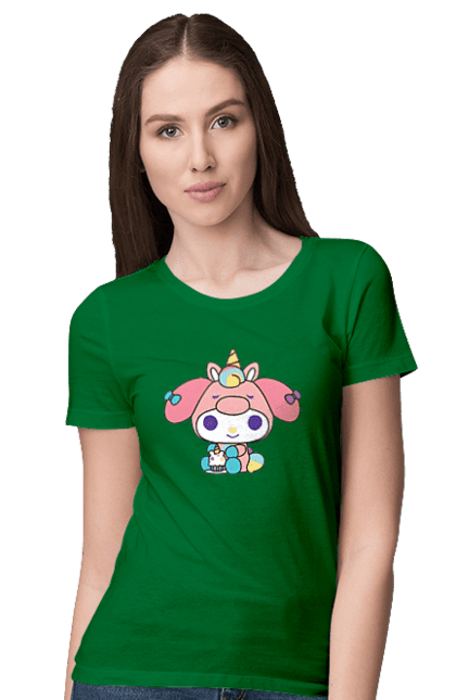 Women's t-shirt with prints My Melody. Hello kitty, my melody, sanrio. 2070702