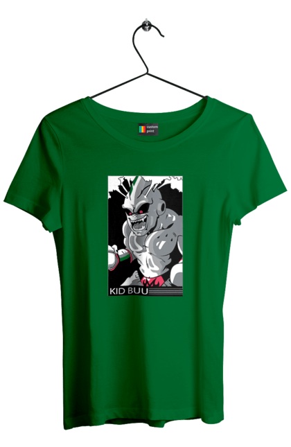 Women's t-shirt with prints Dragon Ball Majin Buu. Anime, antagonist, dragon ball, majin buu, manga, tv series. 2070702