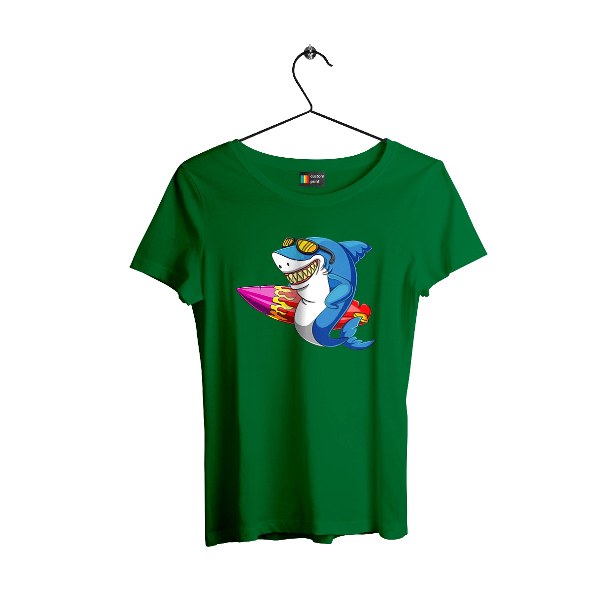 Shark With Glasses Surfing