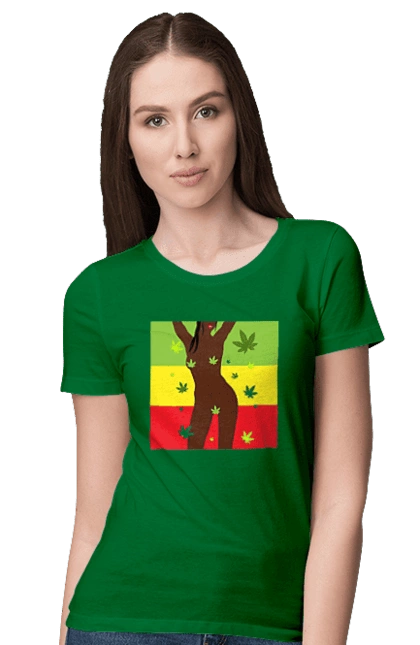 Гола Дівчина І Конопля