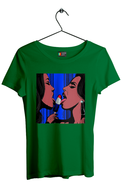 Футболка женская с принтом Девушки Лижут Мороженое. 18, лизатт, сосать. 2070702