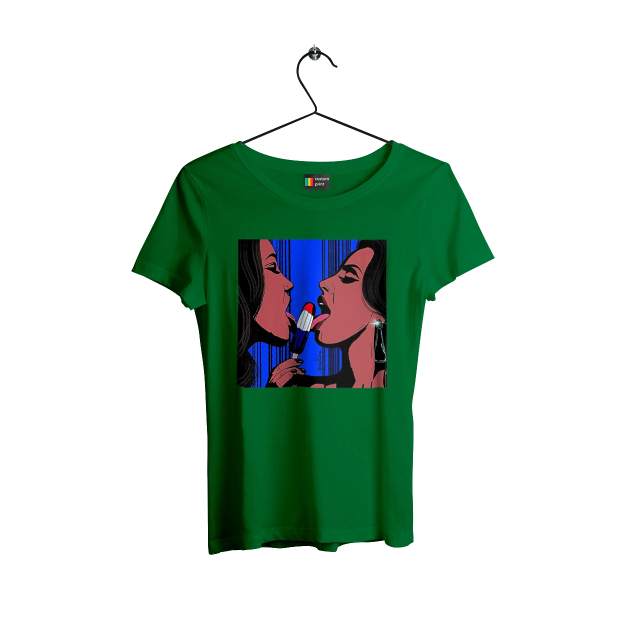 Girls Lick Ice Cream