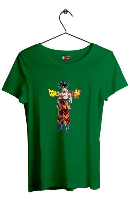 Футболка женская с принтом Жемчуг дракона Сон Гоку. Anime, dragon ball, manga, son goku, tv series, аниме, гоку, жемчуг дракона, манга, сон гоку. 2070702