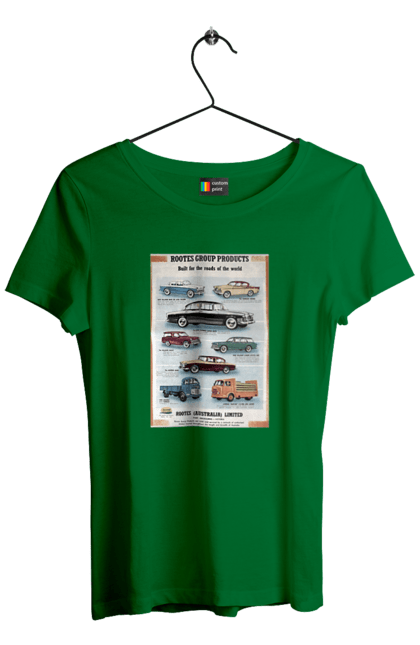 Футболка жіноча з принтом "Аутомобільйо". Rootes, rootes (australia) limited, rootes group, rootes group products. 2070702