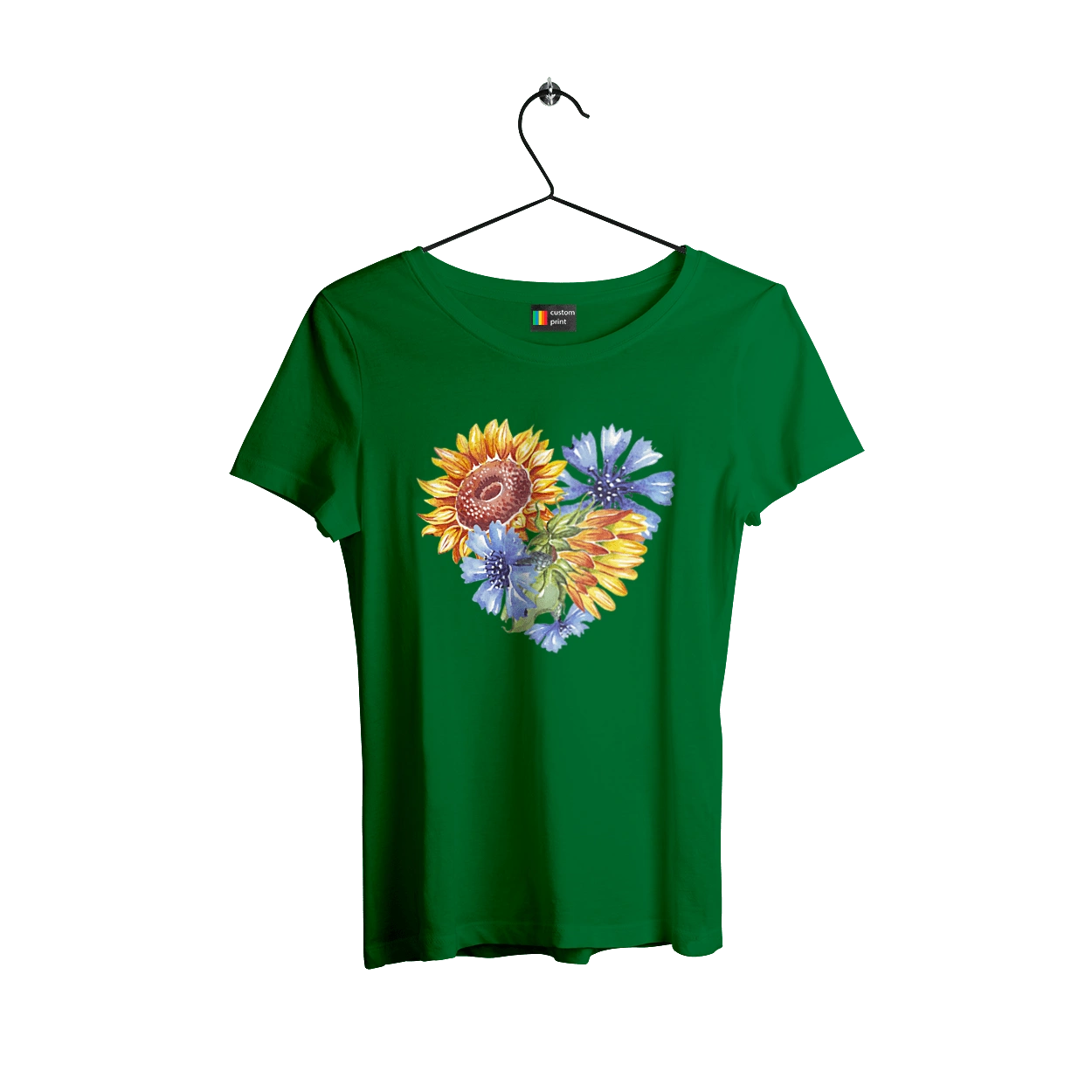 Серце соняшники та фіалки