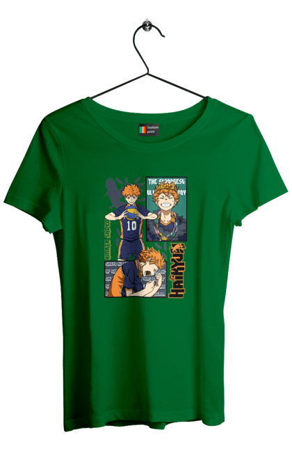 Women's t-shirt with prints Haikyu!! Hinata. Anime, haikyu, hinata, manga, shoyo hinata, sports anime, volleyball. 2070702