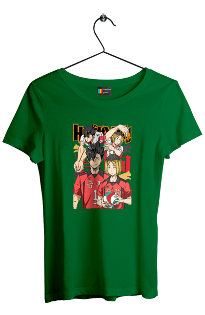 Women's t-shirt with prints Haikyu!! Kuroo and Kenma. Anime, haikyu, kenma, kuroo, manga, sports anime, volleyball. 2070702