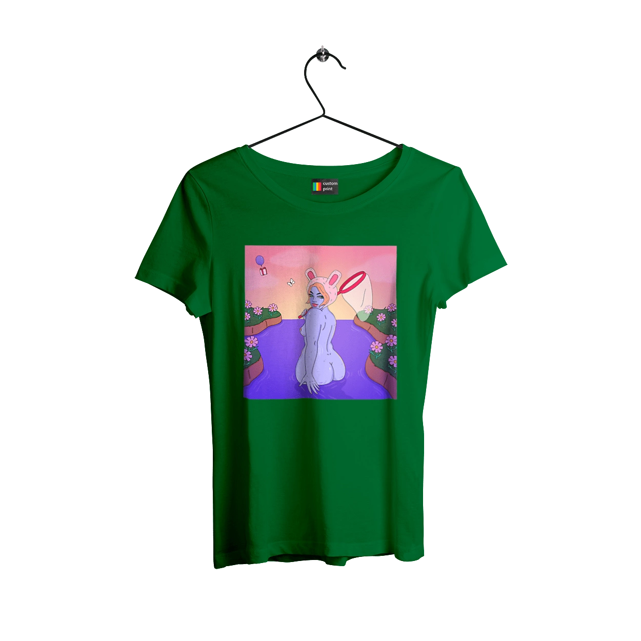 Фіолетова Дівчина На Полюванні