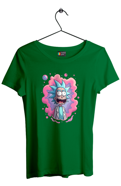 Футболка жіноча з принтом "Рік та Морті". Rick and morty, мультфільм, наукова фантастика, пригоди, рік, рік і морті, трагікомедія, чорний гумор. 2070702