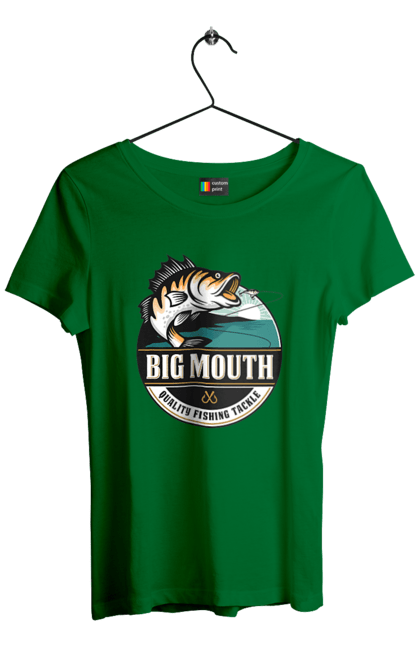 Футболка жіноча з принтом "Рибалка". Вилика рибалка, рибалка, хоббі. 2070702