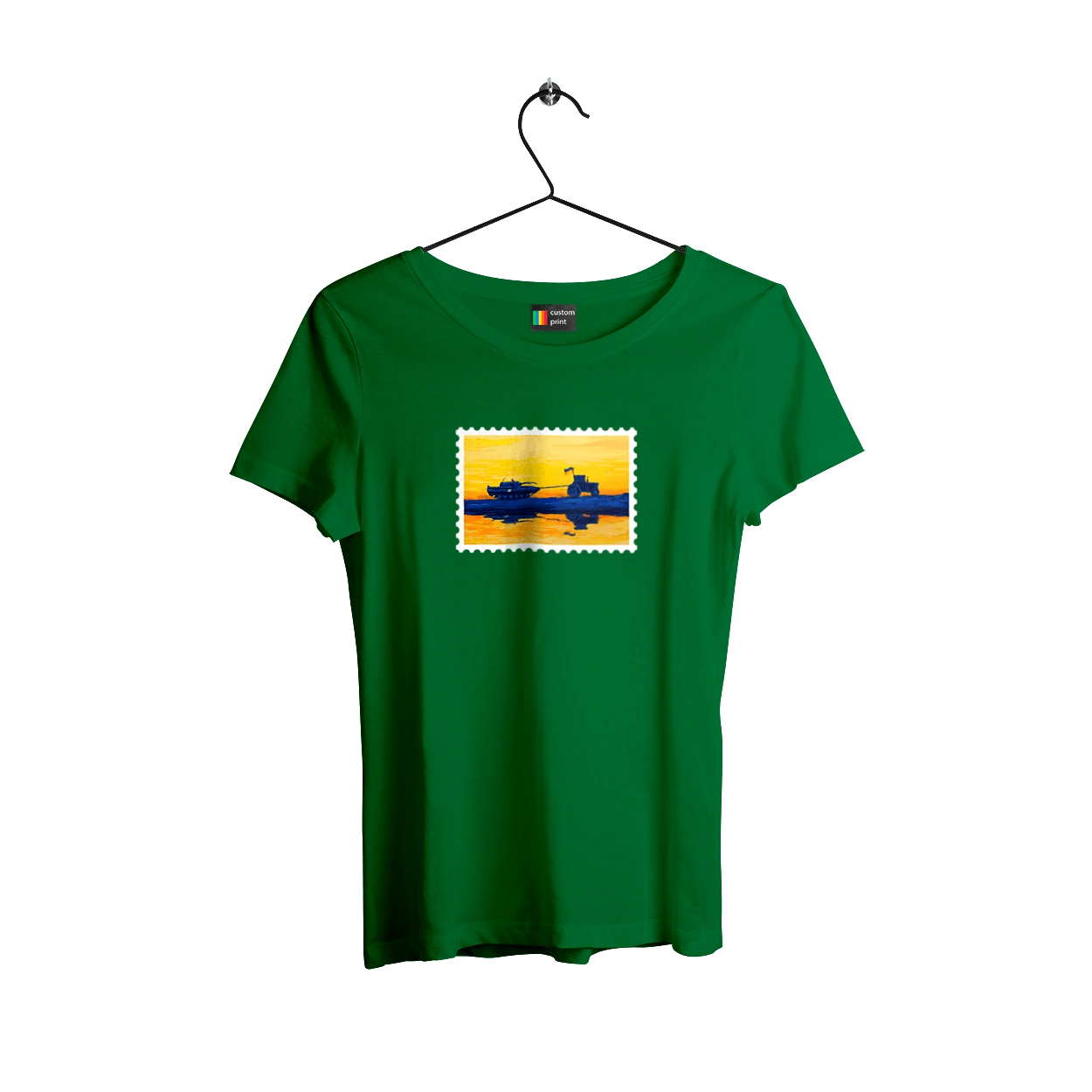 New brand, tractor pulling tank