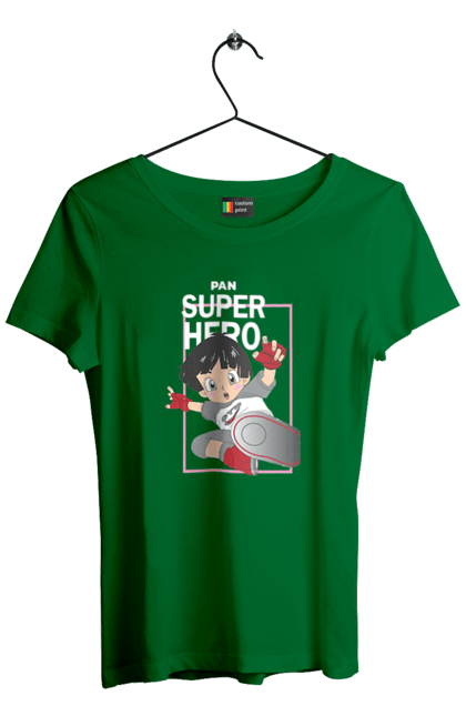 Women's t-shirt with prints Dragon Ball Super Pan. Anime, dragon ball, dragon ball super, dragon ball: super, dragonball super hero, lady, pan. 2070702