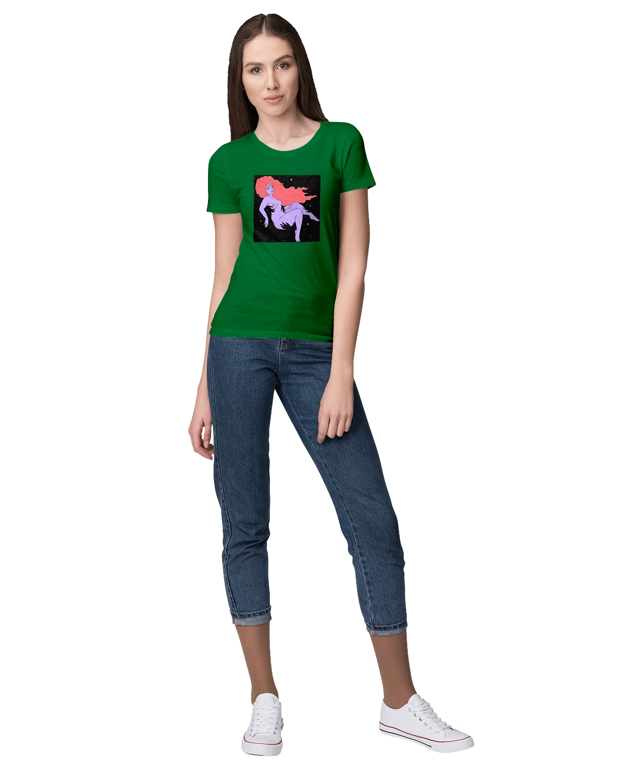 Фіолетова Дівчина В Чорній Дирі