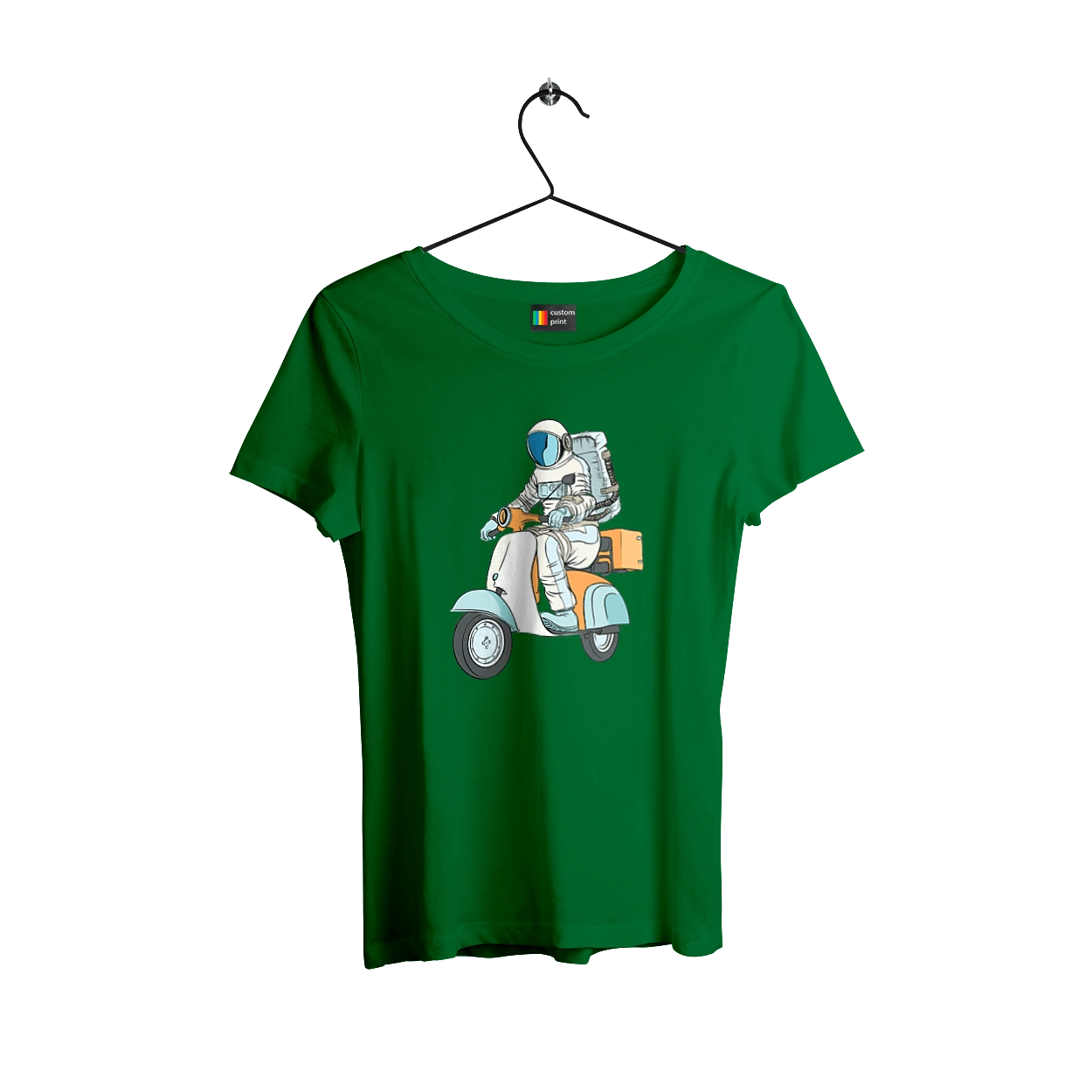 Astronaut on a motorcycle